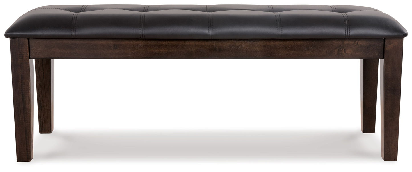 Haddigan - Dark Brown - Large UPH Dining Room Bench - Hornell Furniture Outlet