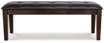 Haddigan - Dark Brown - Large UPH Dining Room Bench - Hornell Furniture Outlet