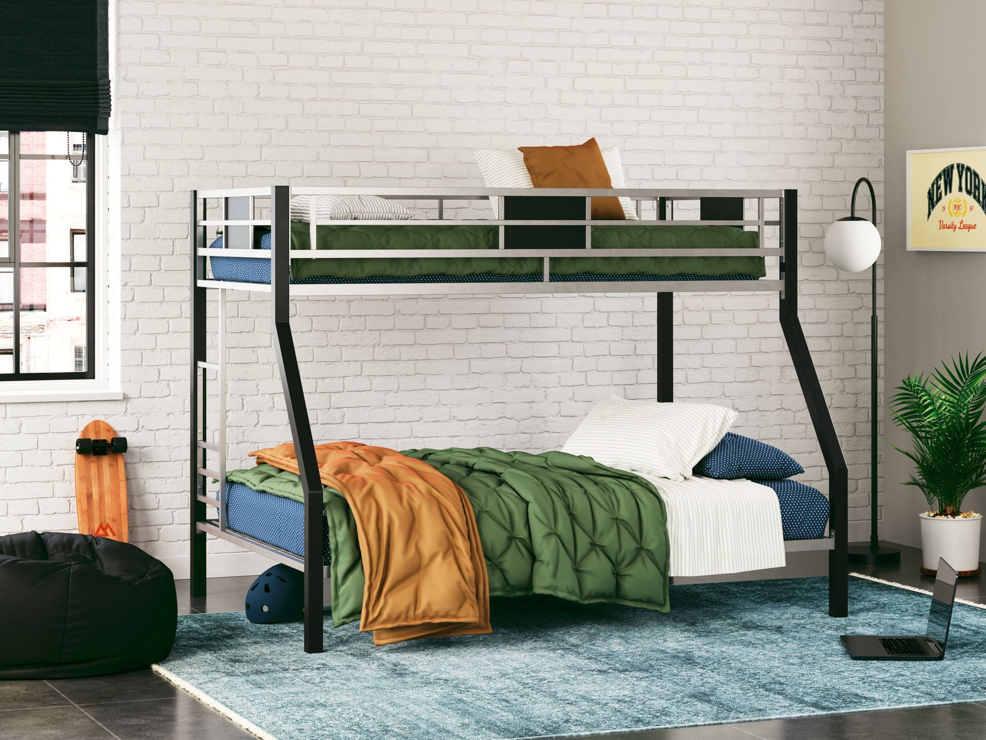 Dinsmore - Bunk Bed W/Ladder - Hornell Furniture Outlet