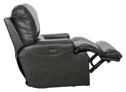 Wembley - Power Headrest With Lumbar Lay Flat Recliner - Hornell Furniture Outlet
