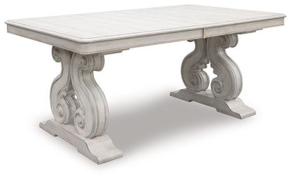 Arlendyne - Antique White - 11 Pc. - Dining Table, 8 Side Chairs, Server - Hornell Furniture Outlet