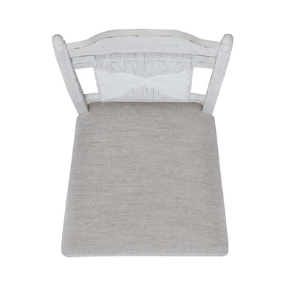 River Place - Panel Back Side Chair (RTA) - White - Hornell Furniture Outlet