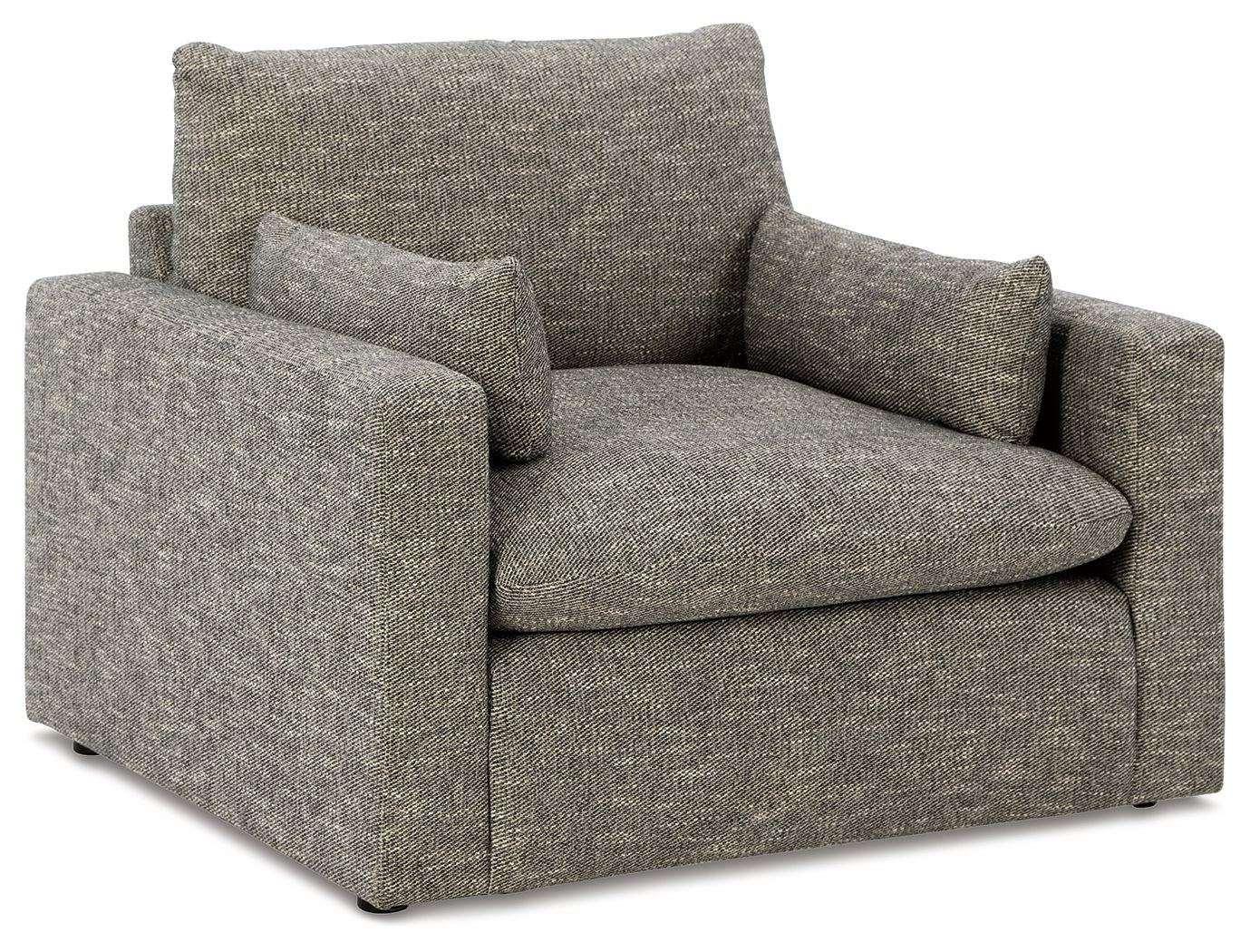 Dramatic - Chair and a Half - Granite - Hornell Furniture Outlet