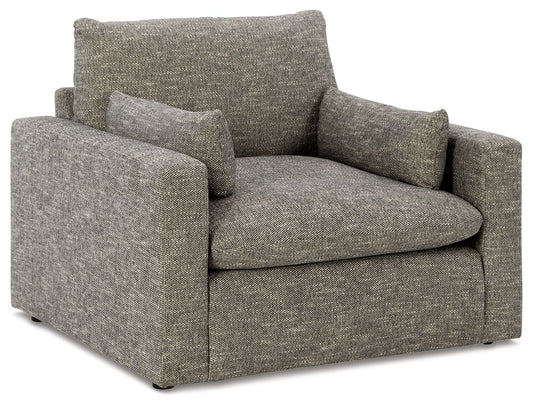 Dramatic - Chair and a Half - Granite - Hornell Furniture Outlet