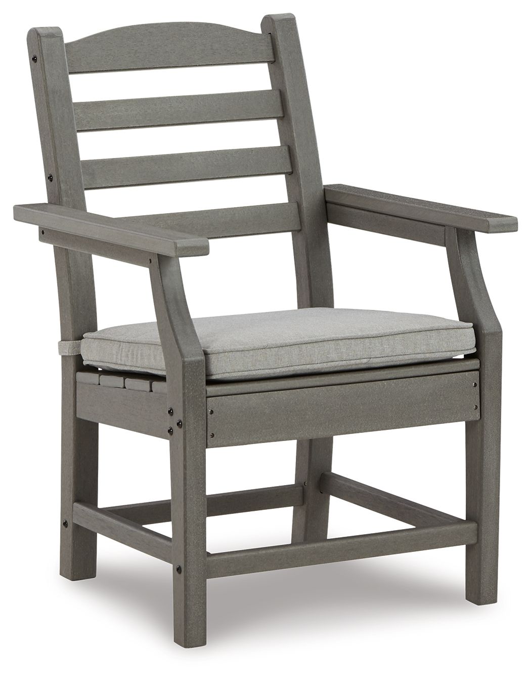 Visola - Arm Chair With Cushion (Set of 2) - Gray - Hornell Furniture Outlet