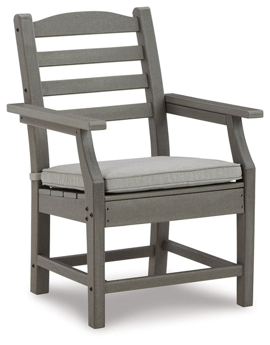 Visola - Arm Chair With Cushion (Set of 2) - Gray - Hornell Furniture Outlet