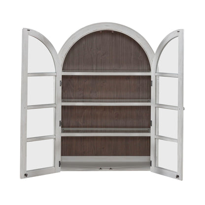 River Place - Curio Hutch - White - Hornell Furniture Outlet