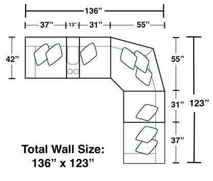 McPherson - Reclining Sectional - Hornell Furniture Outlet