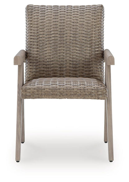 Cliff Trails - Beige - Arm Chair (Set of 2) - Hornell Furniture Outlet
