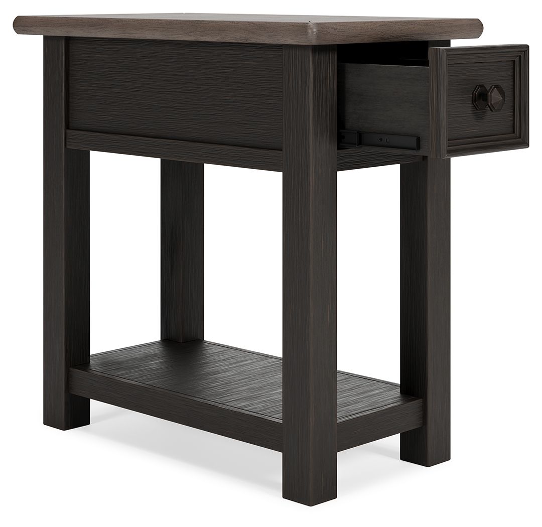 Tyler Creek - Black / Gray - Chair Side End Table - Hornell Furniture Outlet