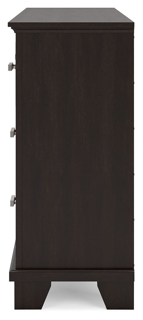 Covetown - Dark Brown - Dresser - Hornell Furniture Outlet