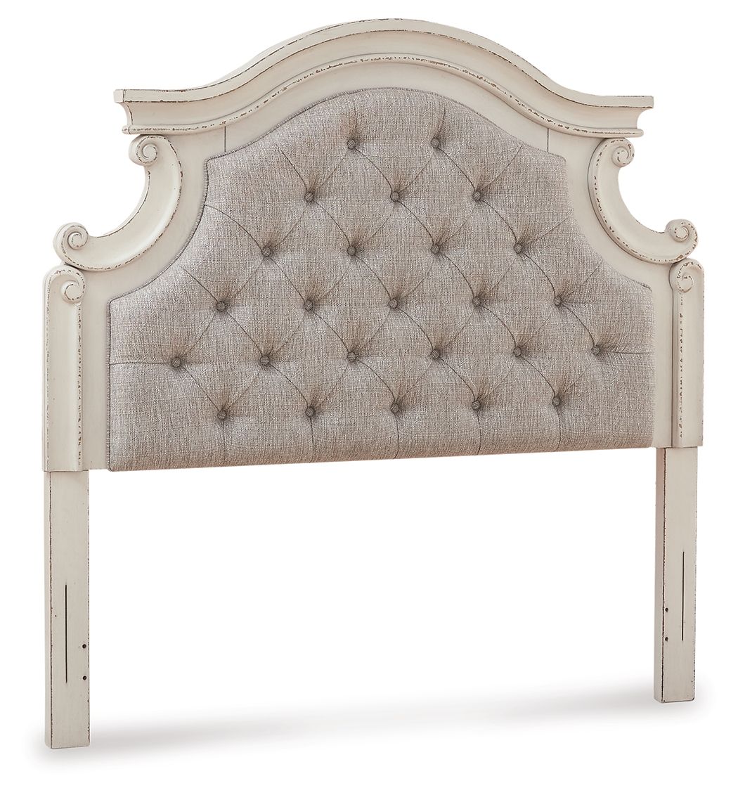 Realyn - Chipped White - Full UPH Panel Headboard - Hornell Furniture Outlet