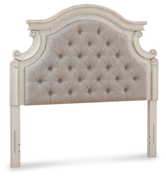 Realyn - Chipped White - Full UPH Panel Headboard - Hornell Furniture Outlet