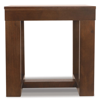 Watson - Square End Table - Dark Brown - Hornell Furniture Outlet