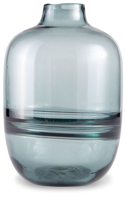 Lemmitt - Teal - Vase - Hornell Furniture Outlet