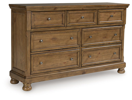 Feddinger - Medium Brown - Dresser - Hornell Furniture Outlet
