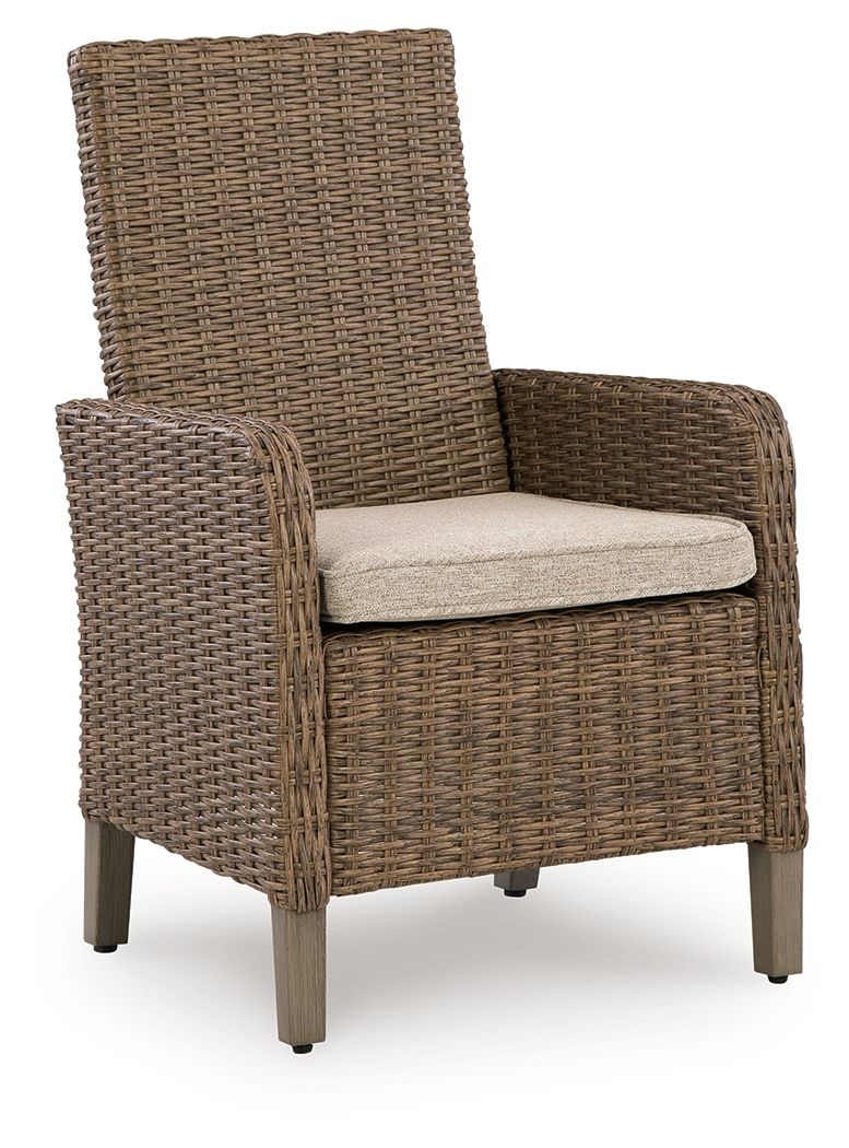 Laguna Heights - Arm Chair With Cushion (Set of 2) - Beige - Hornell Furniture Outlet