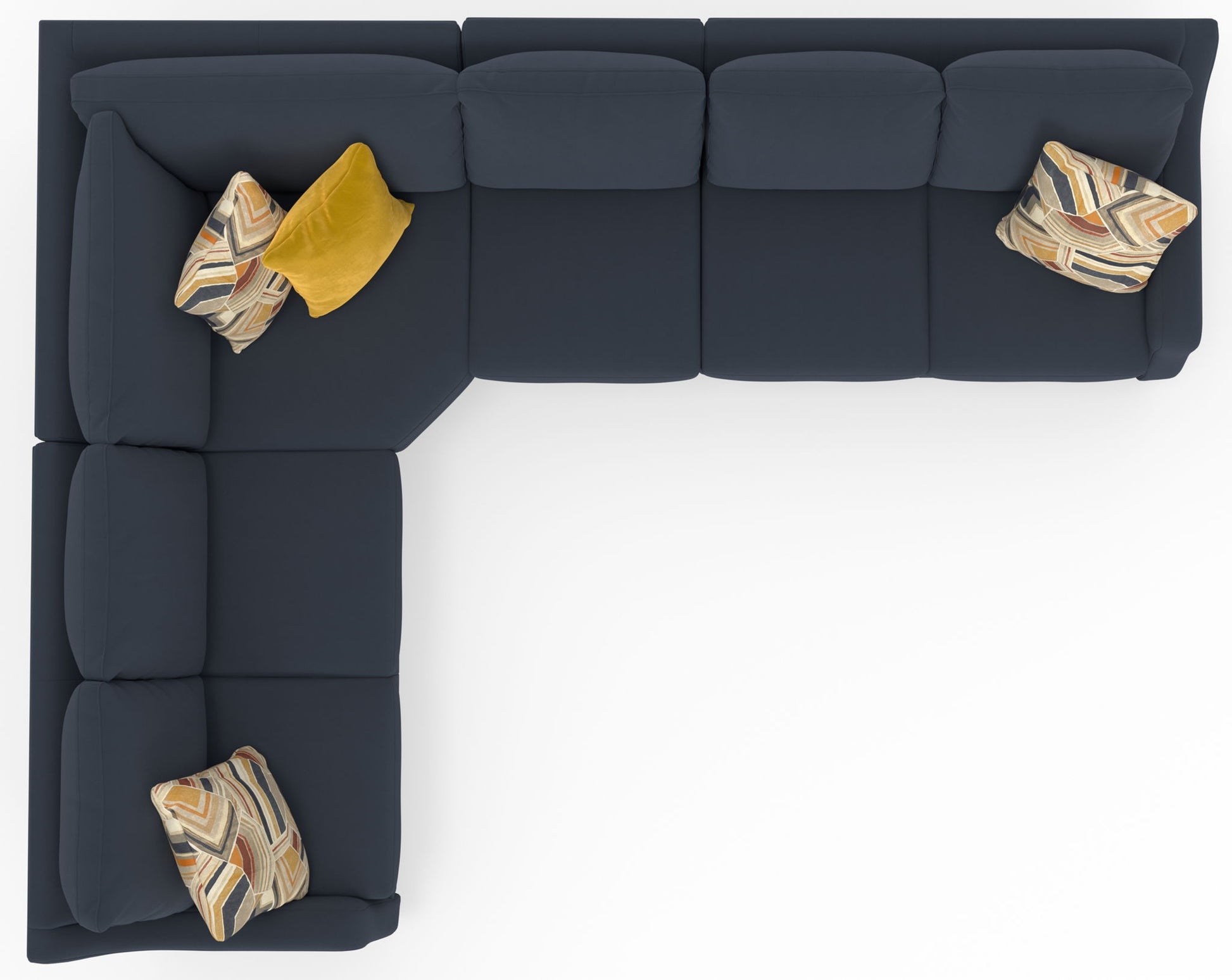 Foley - Sectional With Comfort Coil Seating And 4 Included Accent Pillows - Hornell Furniture Outlet