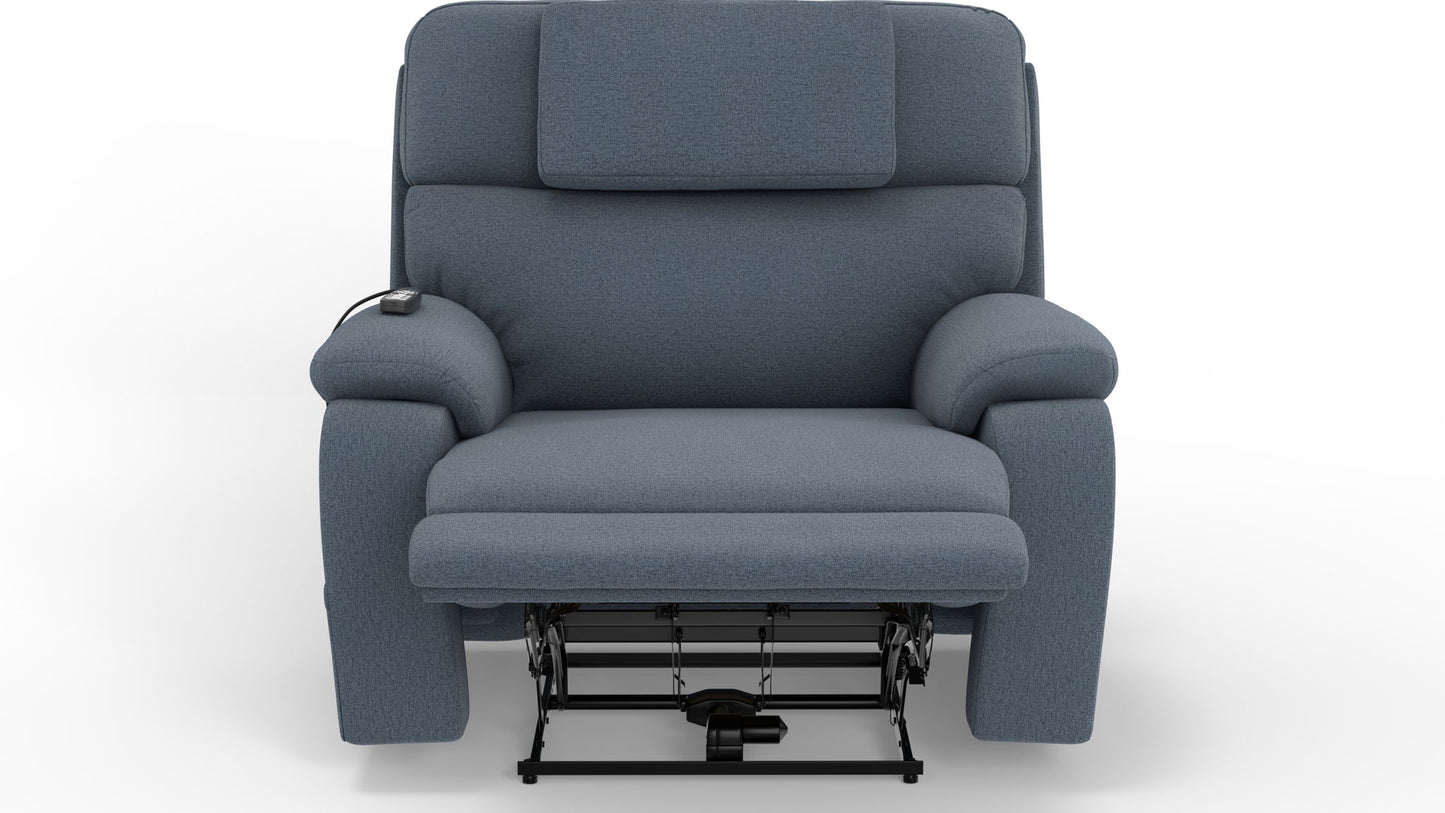 Dreamtime - 48" Power Headrest Power Lay Flat Recliner With CR3 Heat/Massage/Zero Gravity - Hornell Furniture Outlet
