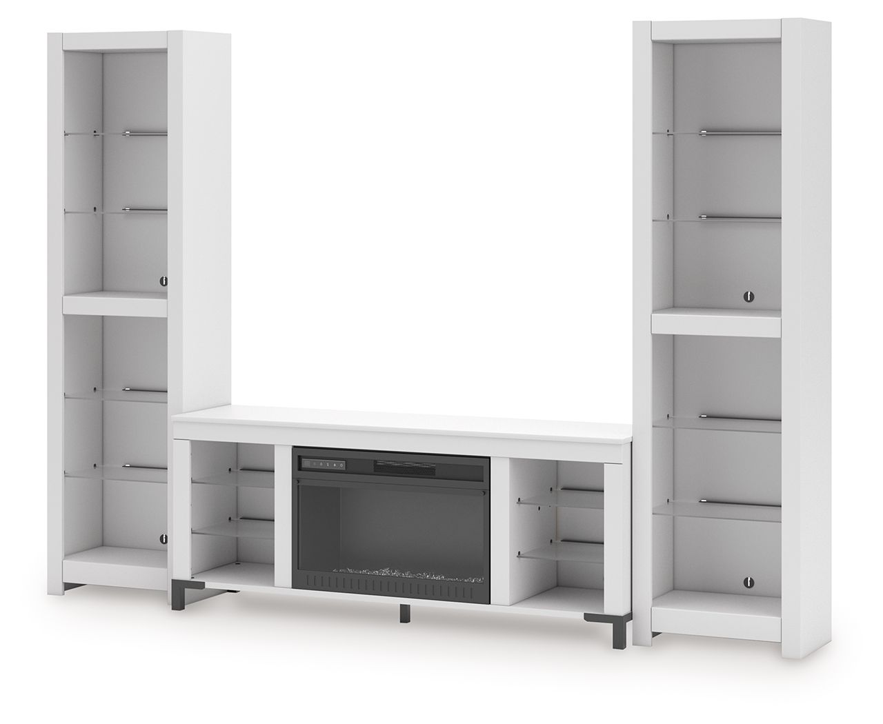 Brollevi - White - 3 - Piece Entertainment Center - Hornell Furniture Outlet