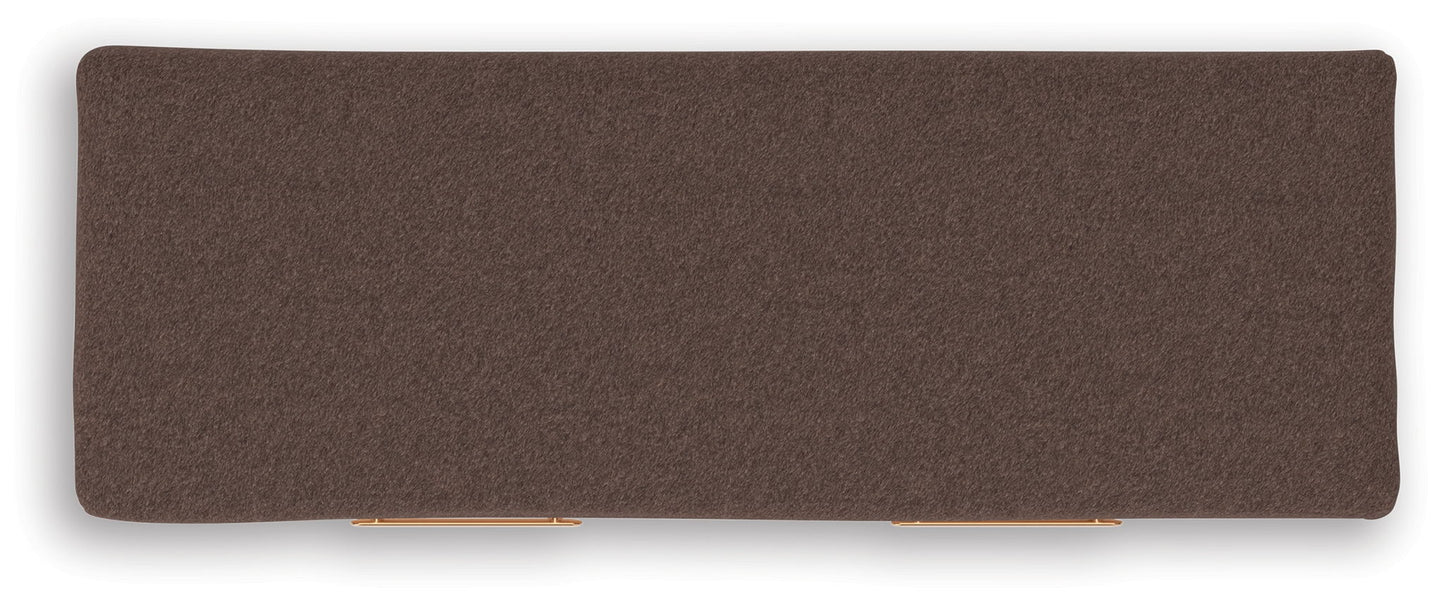 Kinlanni - Bedroom Upholstered Storage Bench - Tan / Brown - Hornell Furniture Outlet