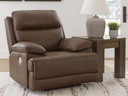 Vonryan - Tobacco - Power Recliner / Adj Headrest - Hornell Furniture Outlet