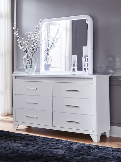 Jarlee - White - Dresser And Mirror - Hornell Furniture Outlet