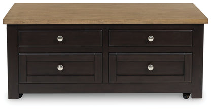 Drazmine - Brown - Lift Top Cocktail Table - Hornell Furniture Outlet