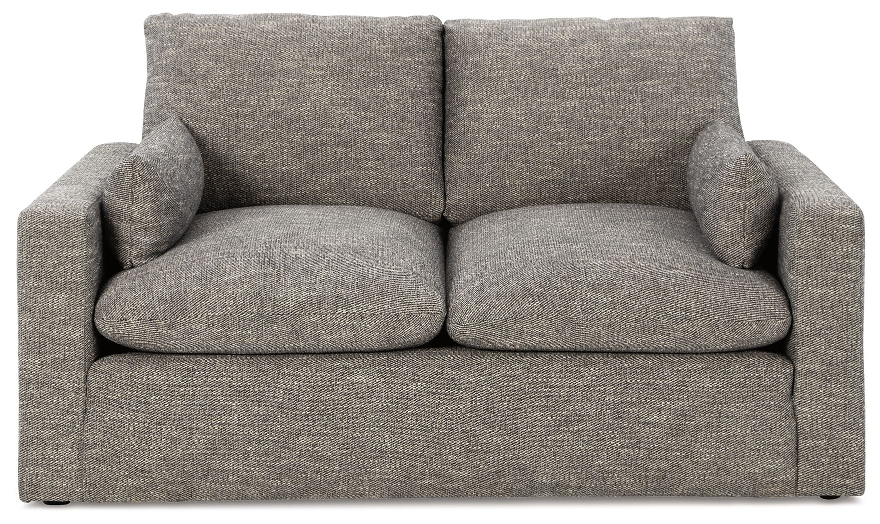 Dramatic - Granite - Loveseat - Hornell Furniture Outlet