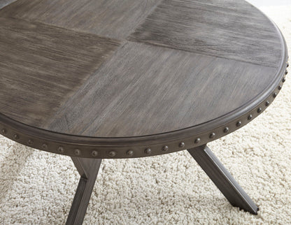 Alamo - Round Cocktail Table - Gray - Hornell Furniture Outlet