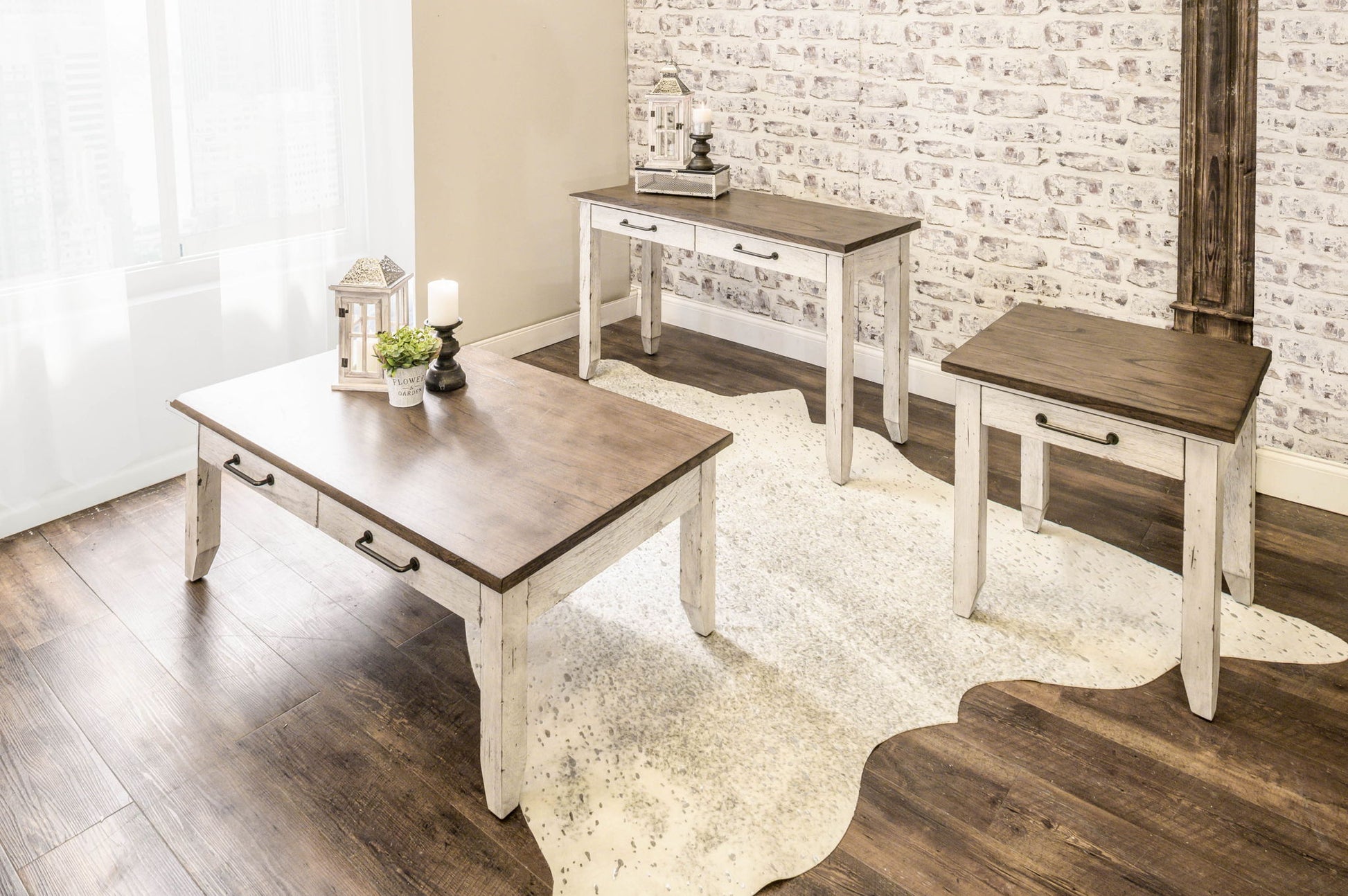 Bear Creek - Cocktail Table - White - Hornell Furniture Outlet