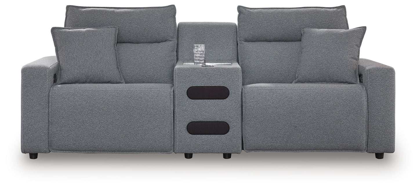 ModMax II - Salt And Pepper - Reclining Sectional - Hornell Furniture Outlet