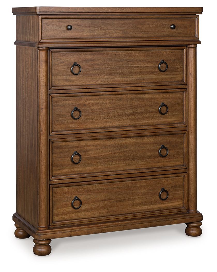 Rowlenstown - Five Drawer Chest - Hornell Furniture Outlet