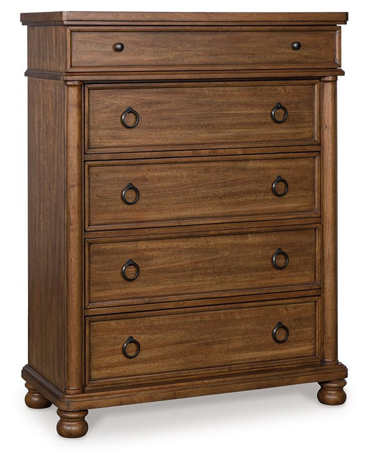 Rowlenstown - Five Drawer Chest - Hornell Furniture Outlet
