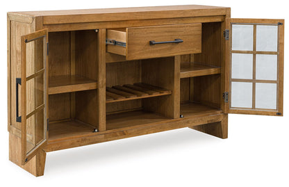 Sherbana - Light Brown - Dining Room Server - Hornell Furniture Outlet