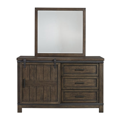 Thornwood Hills - Bookcase Bed, Dresser & Mirror - Hornell Furniture Outlet