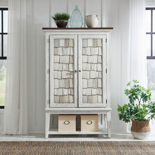 River Place - Bar Cabinet - White - Hornell Furniture Outlet