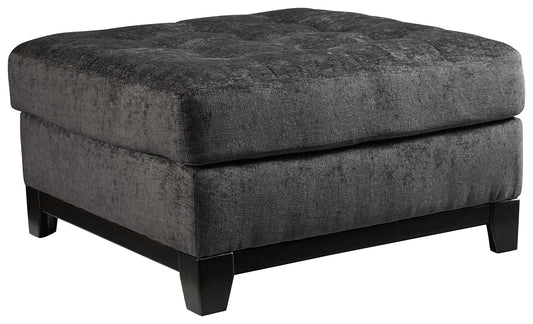 Reidshire - Oversized Accent Ottoman - Steel - Hornell Furniture Outlet