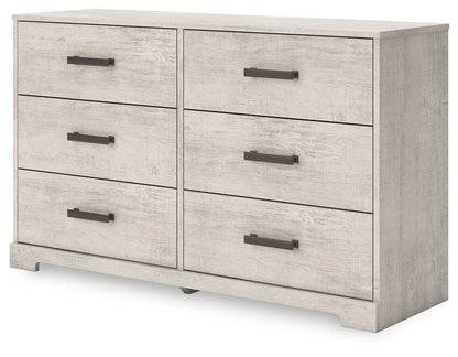 Shawburn - Gray - Six Drawer Dresser - Hornell Furniture Outlet