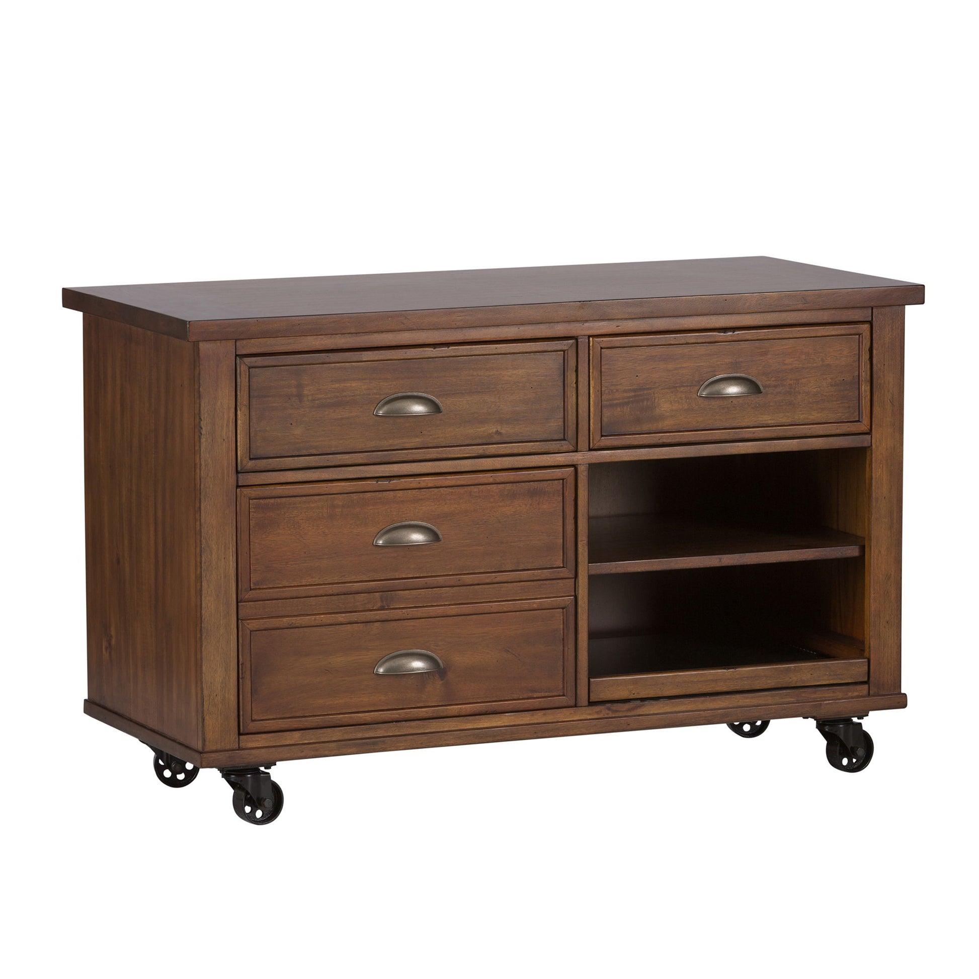 Arlington House - Credenza - Dark Brown - Hornell Furniture Outlet
