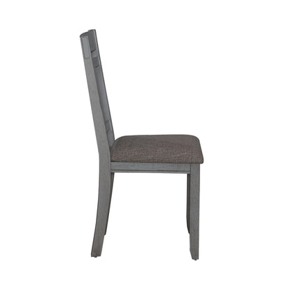 Newport - Splat Back Side Chair (RTA) - Gray - Hornell Furniture Outlet