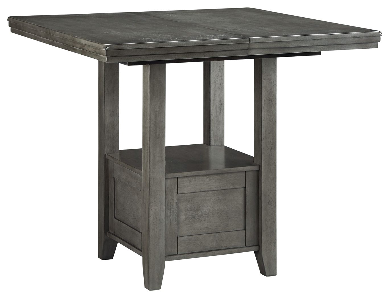 Hallanden - Gray - Rectangular Dining Room Counter Extension Table - Hornell Furniture Outlet