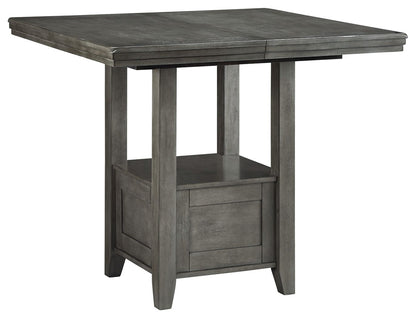 Hallanden - Gray - Rectangular Dining Room Counter Extension Table - Hornell Furniture Outlet