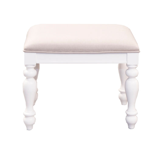Summer House - Vanity Stool - White - Hornell Furniture Outlet
