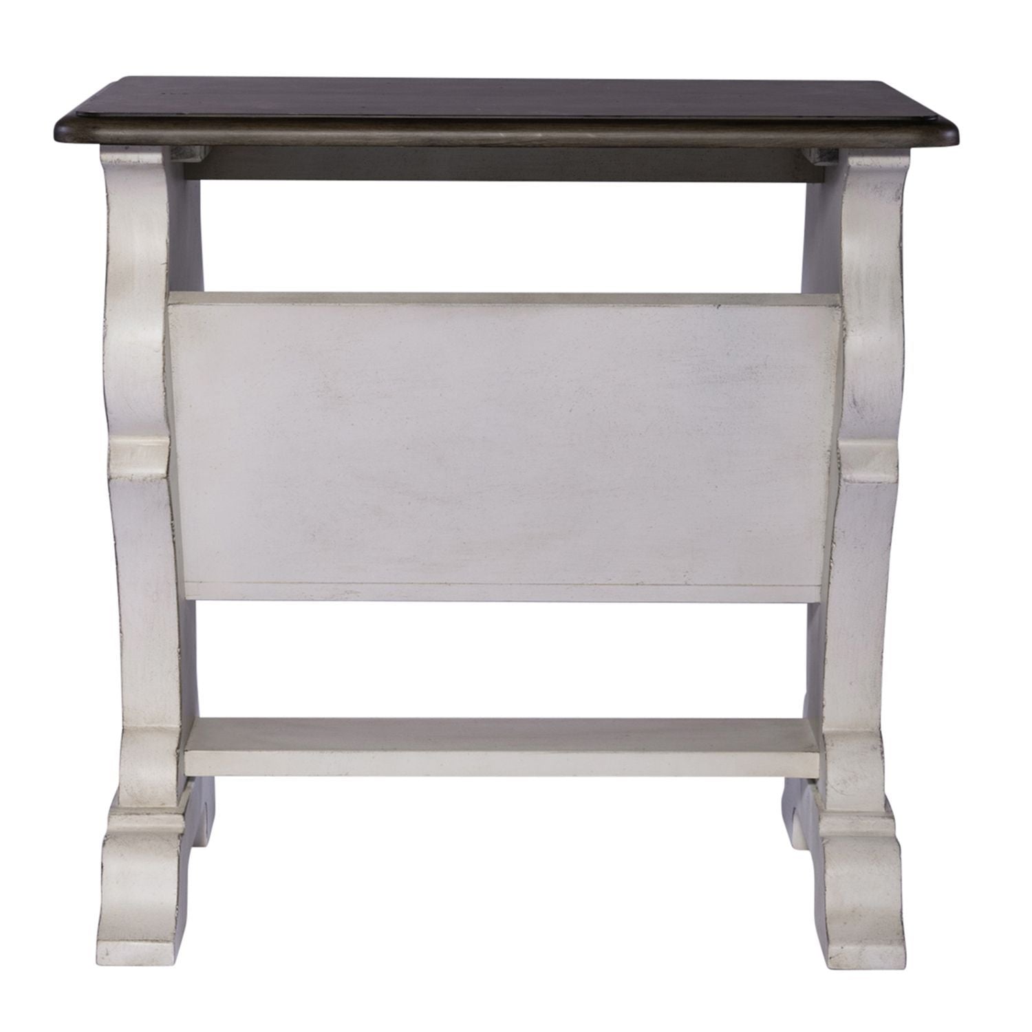 Abbey Road - Library Chair Side Table - White - Hornell Furniture Outlet
