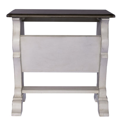 Abbey Road - Library Chair Side Table - White - Hornell Furniture Outlet