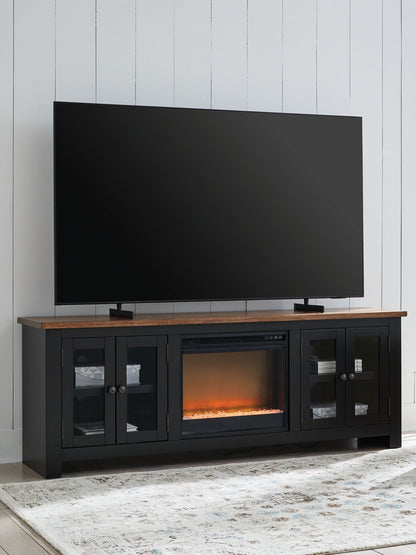 Wildenauer - 76" TV Stand With Electric Fireplace - Hornell Furniture Outlet