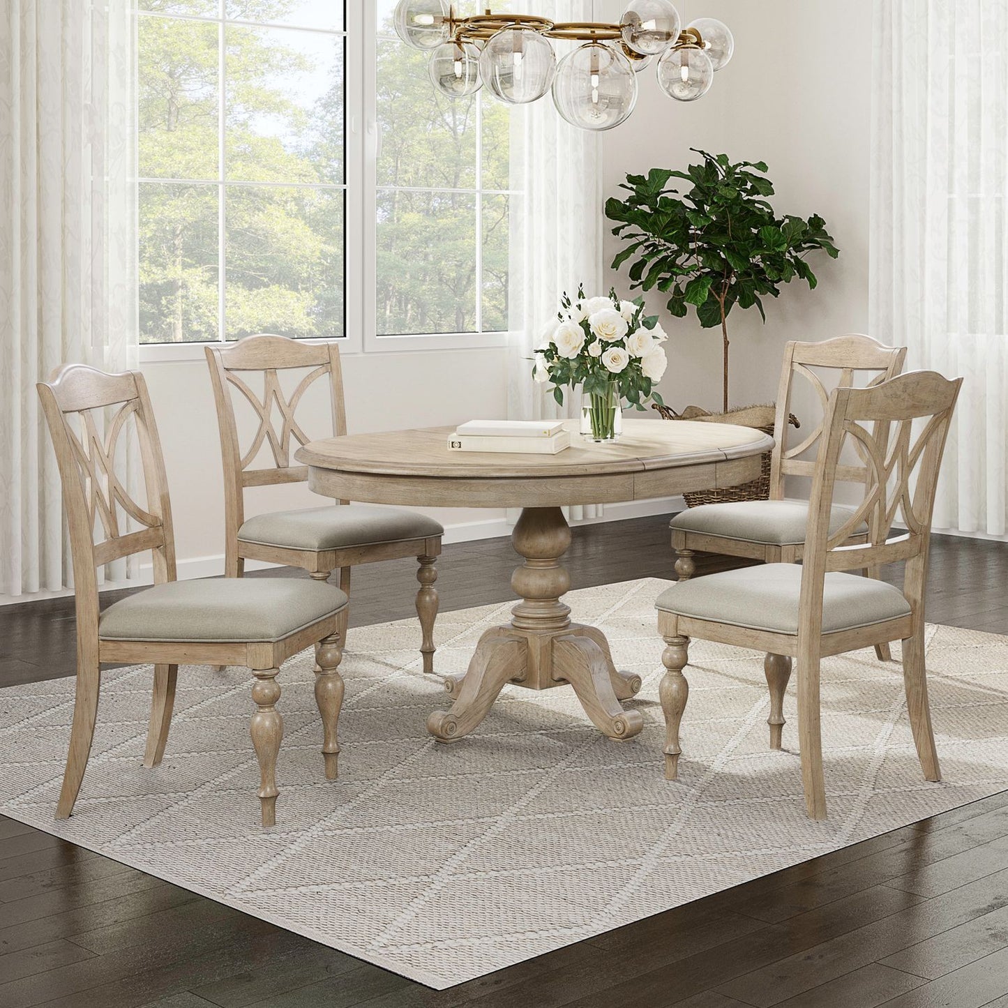 Summer House - Pedestal Table Set - Hornell Furniture Outlet