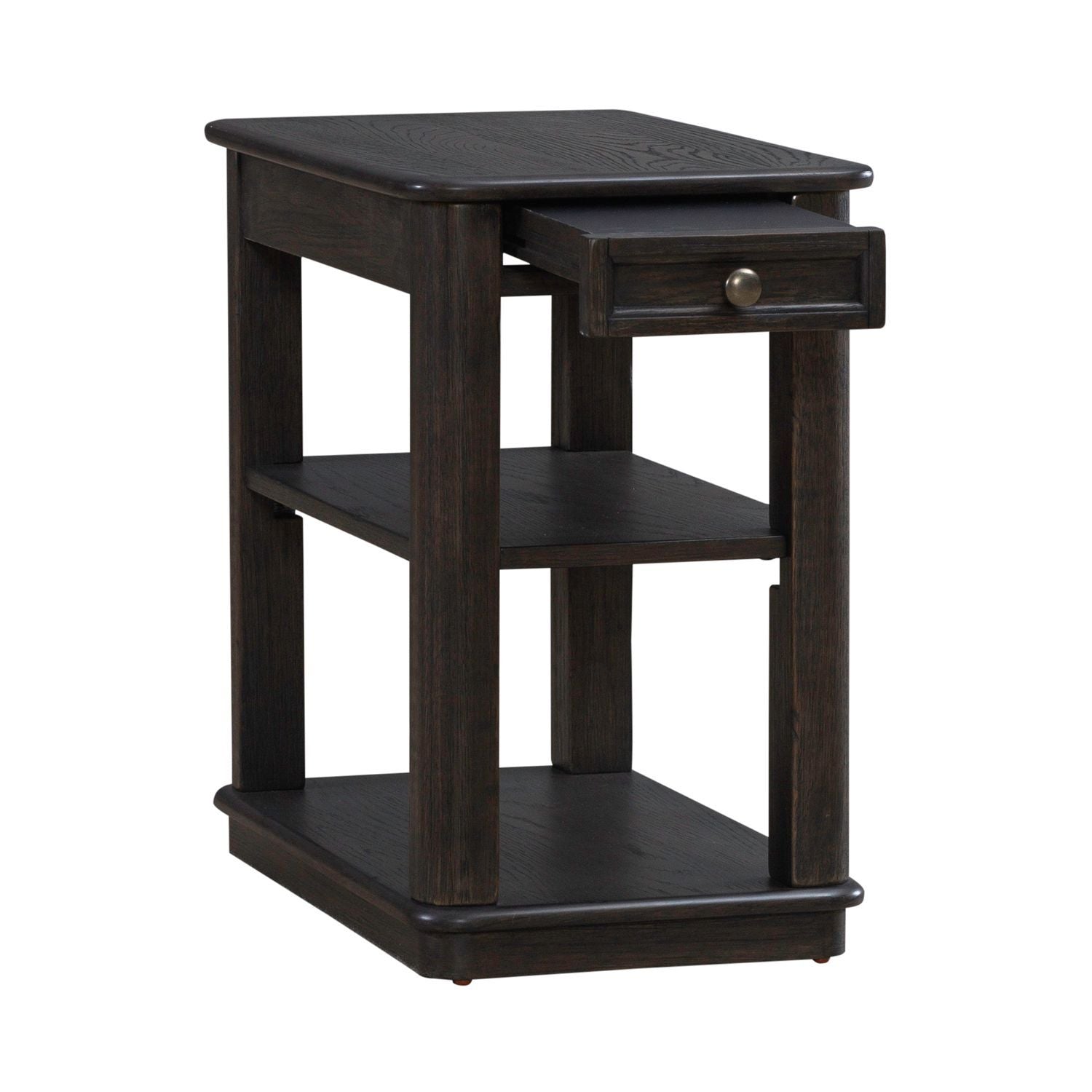 Wallace - Chair Side Table - Brown - Hornell Furniture Outlet