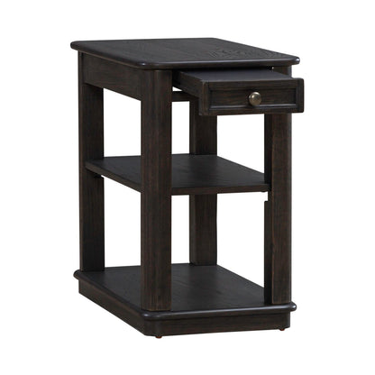 Wallace - Chair Side Table - Brown - Hornell Furniture Outlet